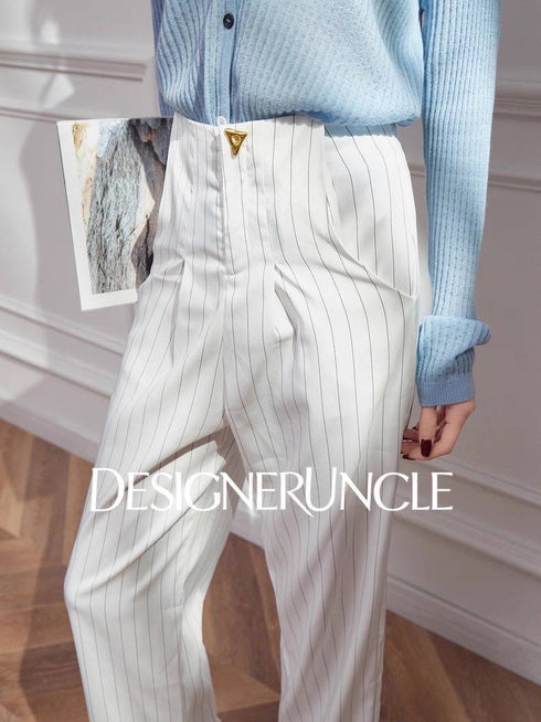 Stripe Wide Leg Trouser